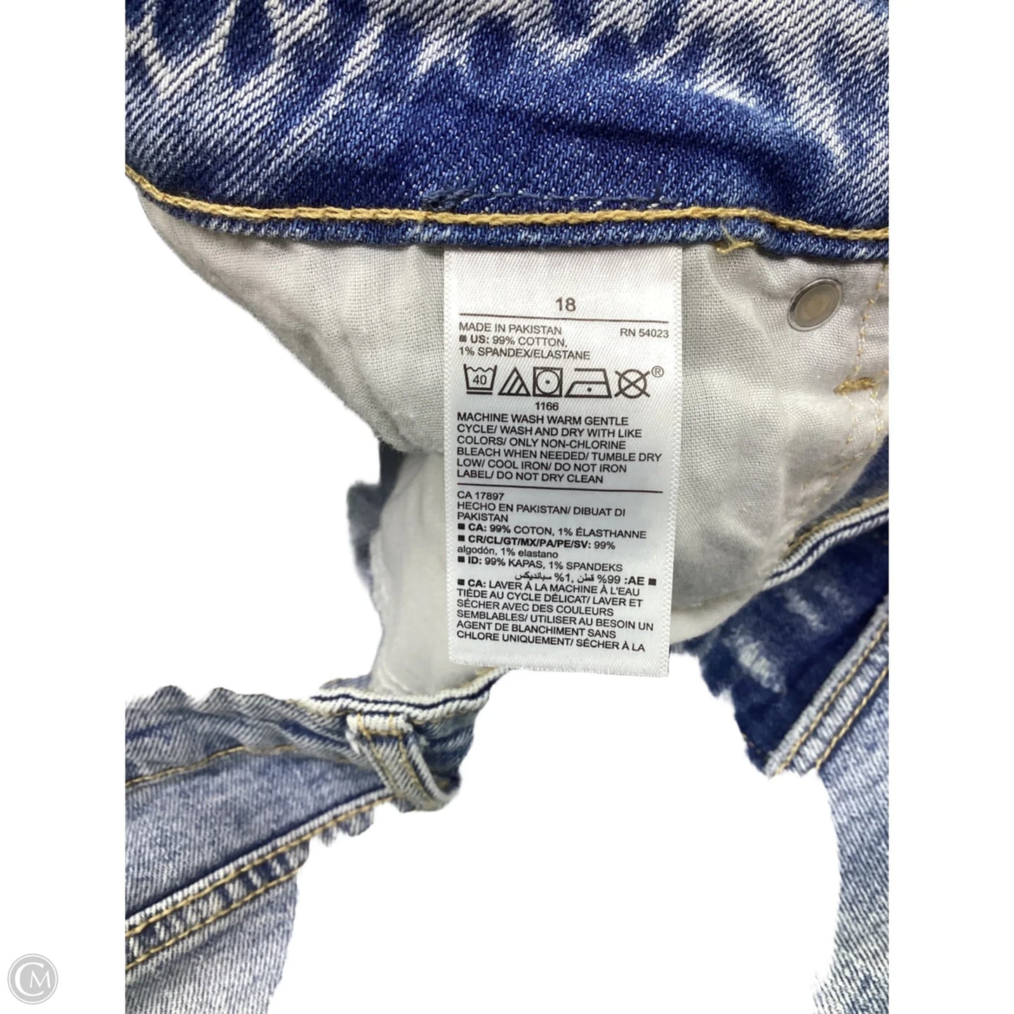 Shorts By Old Navy In Blue Denim, Size: 18