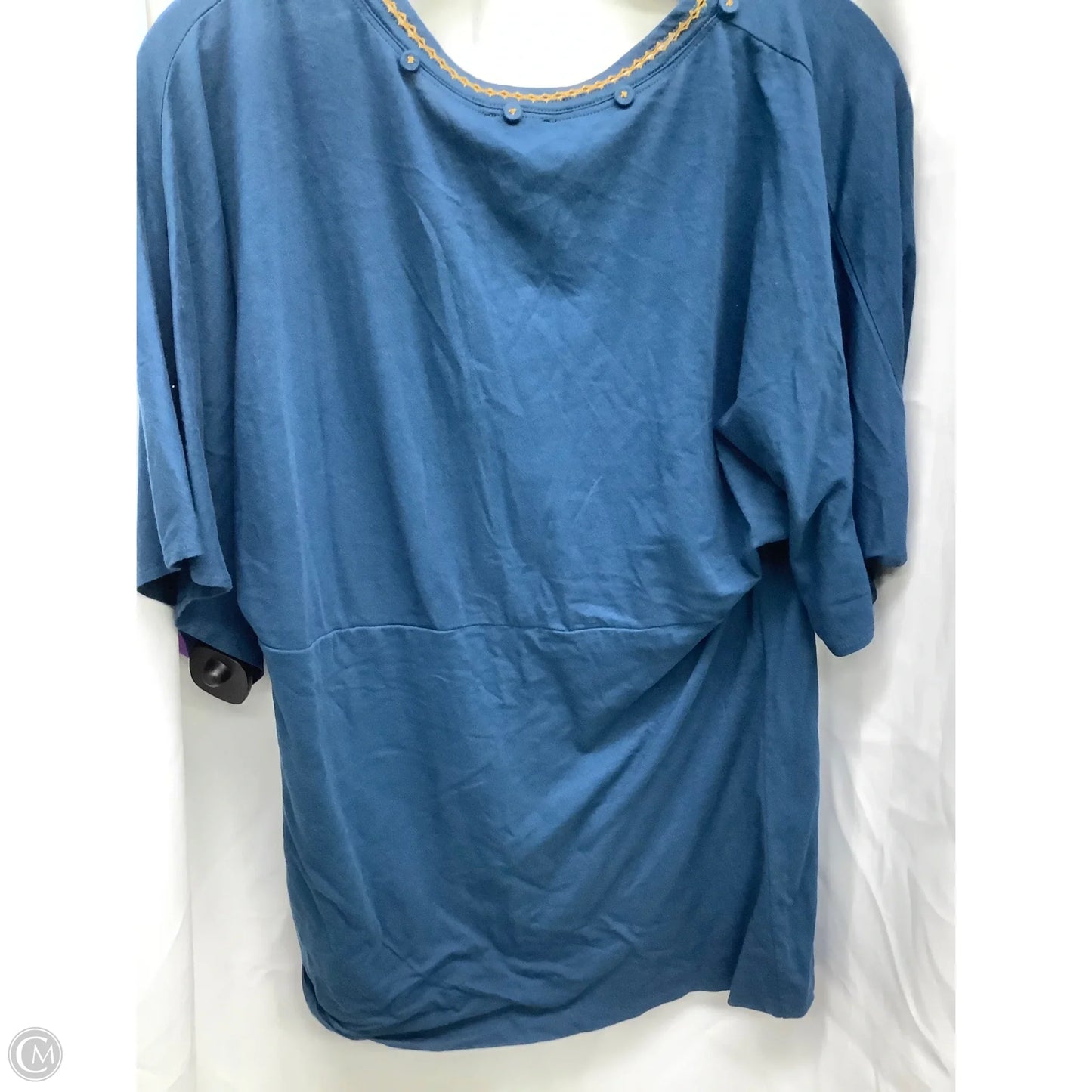 Top Short Sleeve By Deletta In Blue, Size: L