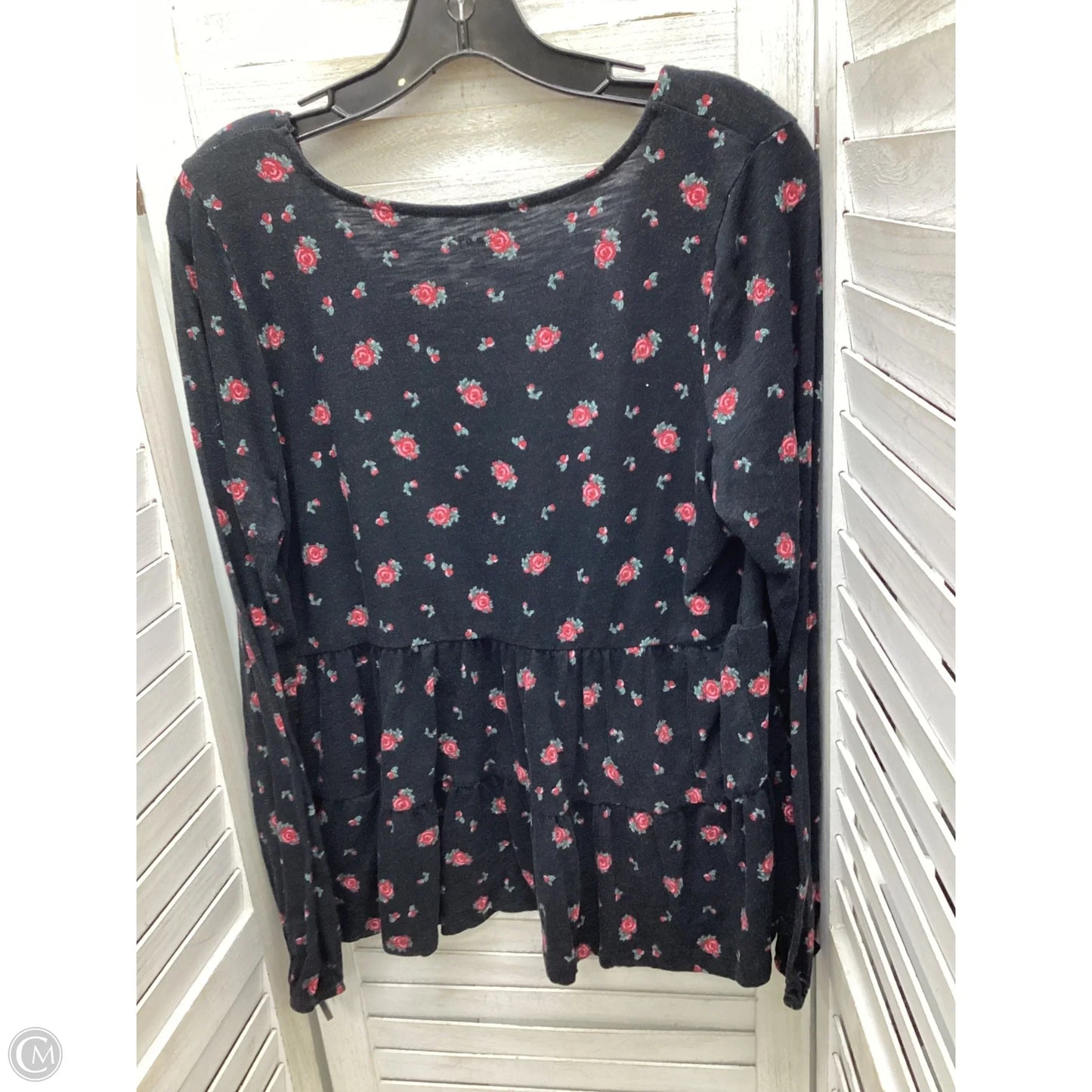Top Long Sleeve By Torrid In Floral Print, Size: M