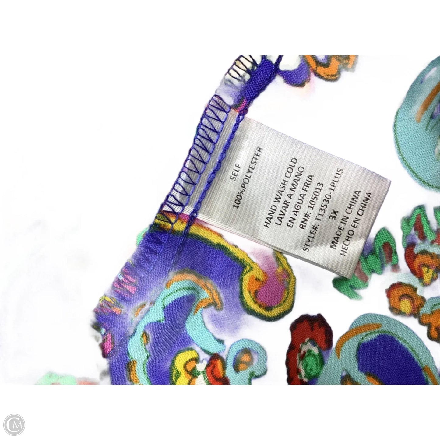 Top Sleeveless By Emily Wonder In Floral Print, Size: 3x