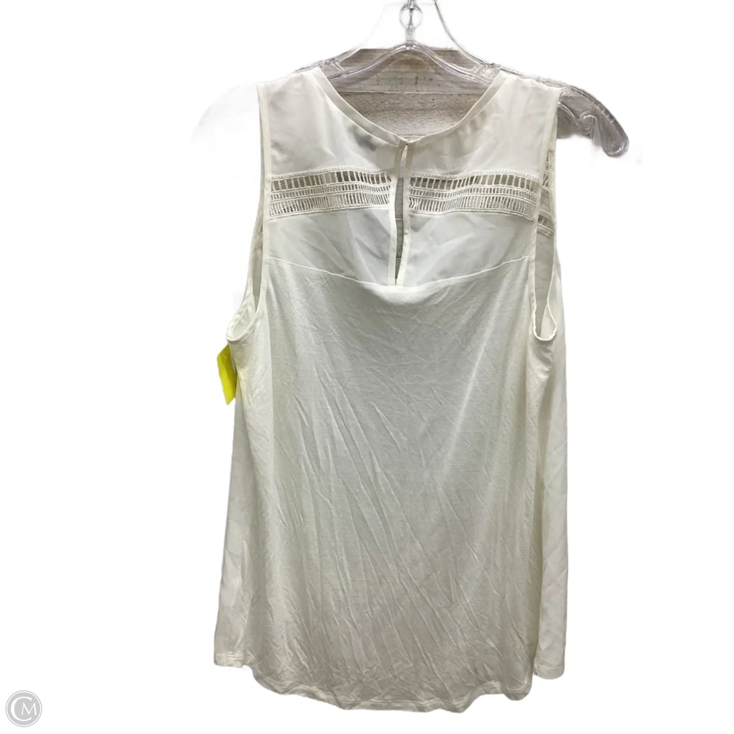 Top Sleeveless By Express In Ivory, Size: M