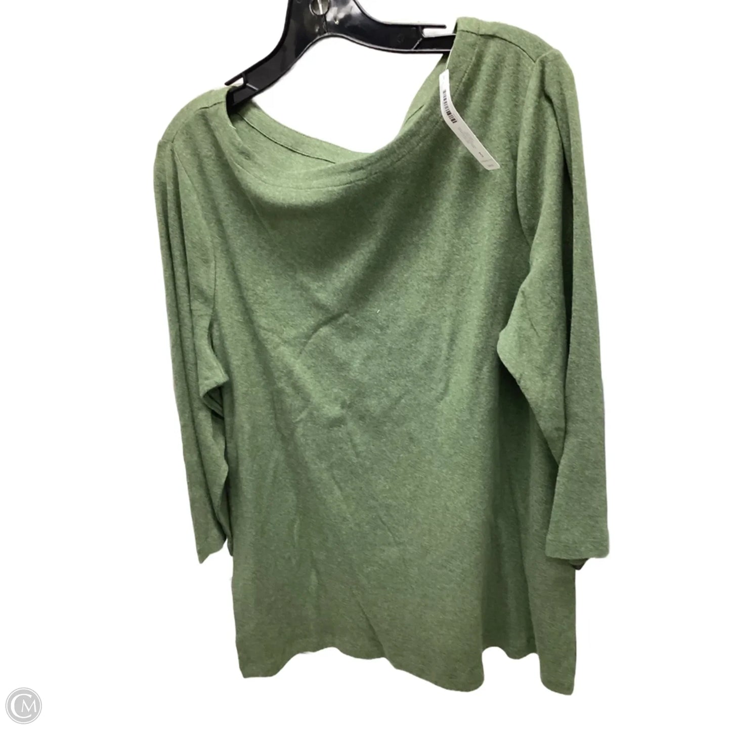 Top Long Sleeve By Chicos In Green, Size: Xl