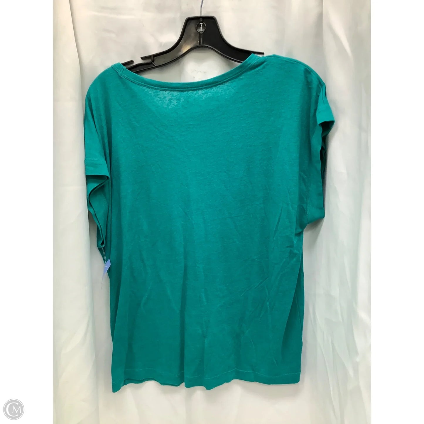 Top Short Sleeve By Loft In Teal, Size: M
