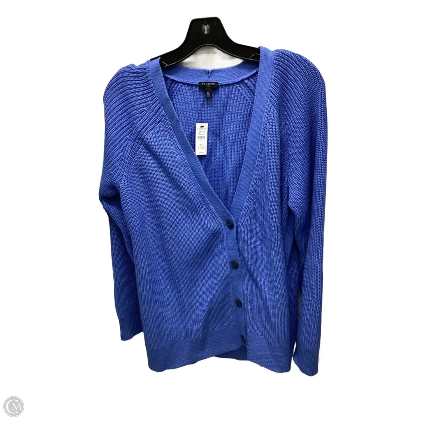 Cardigan By Talbots In Blue, Size: 1x