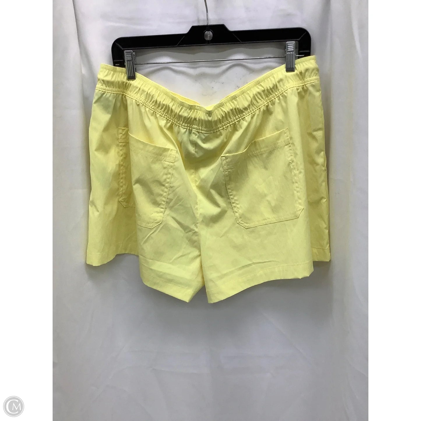 Athletic Shorts By Athleta In Yellow, Size: Xl