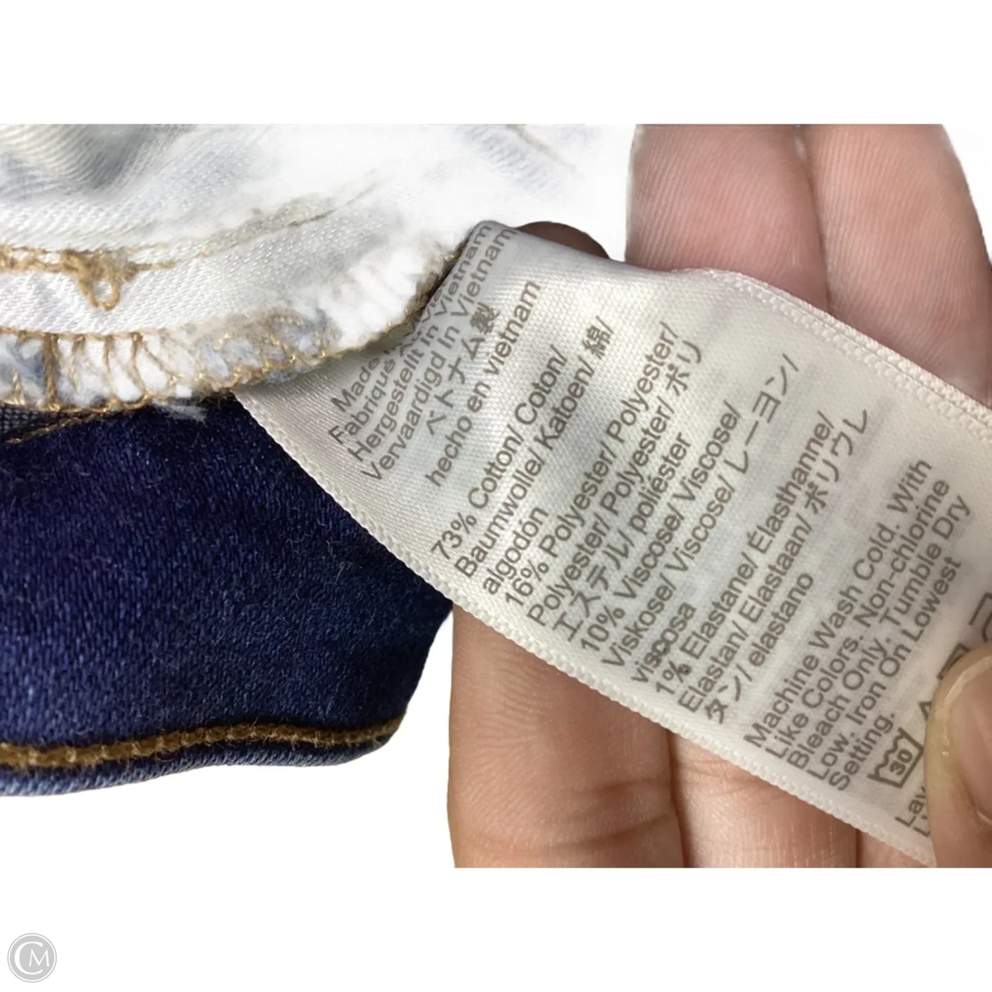 Jeans Skinny By J. Crew In Blue Denim, Size: 12