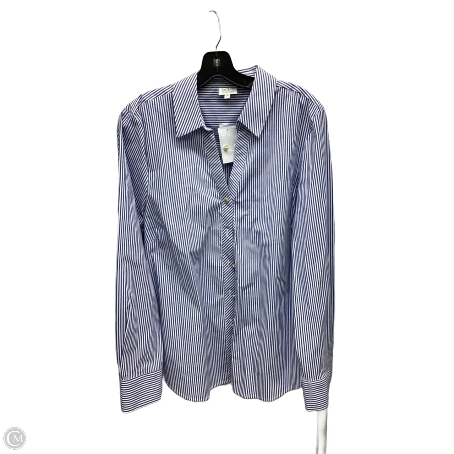 Top Long Sleeve By Jaclyn Smith In Striped Pattern, Size: Xl