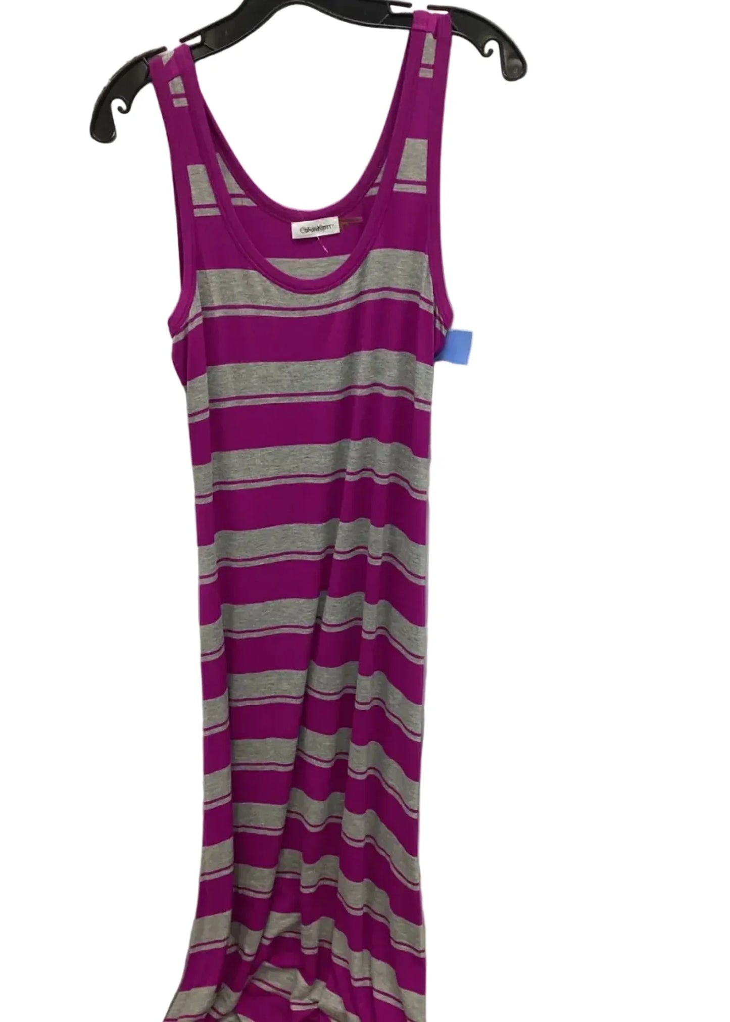 Dress Casual Maxi By Calvin Klein In Striped Pattern, Size: 8