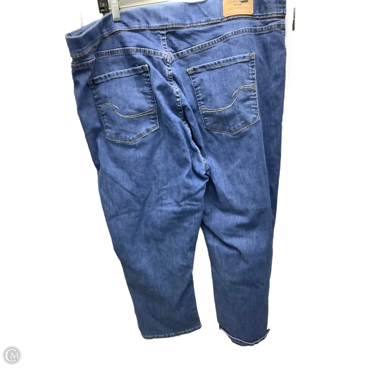 Capris By Levis In Blue Denim, Size: 22