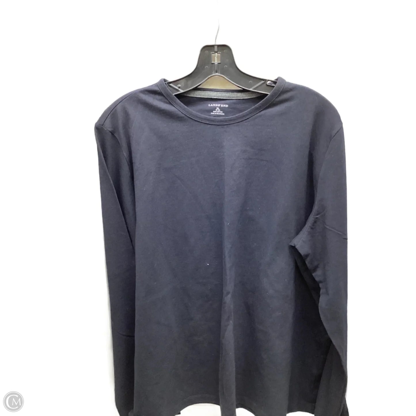 Top Long Sleeve By Lands End In Black, Size: Xl
