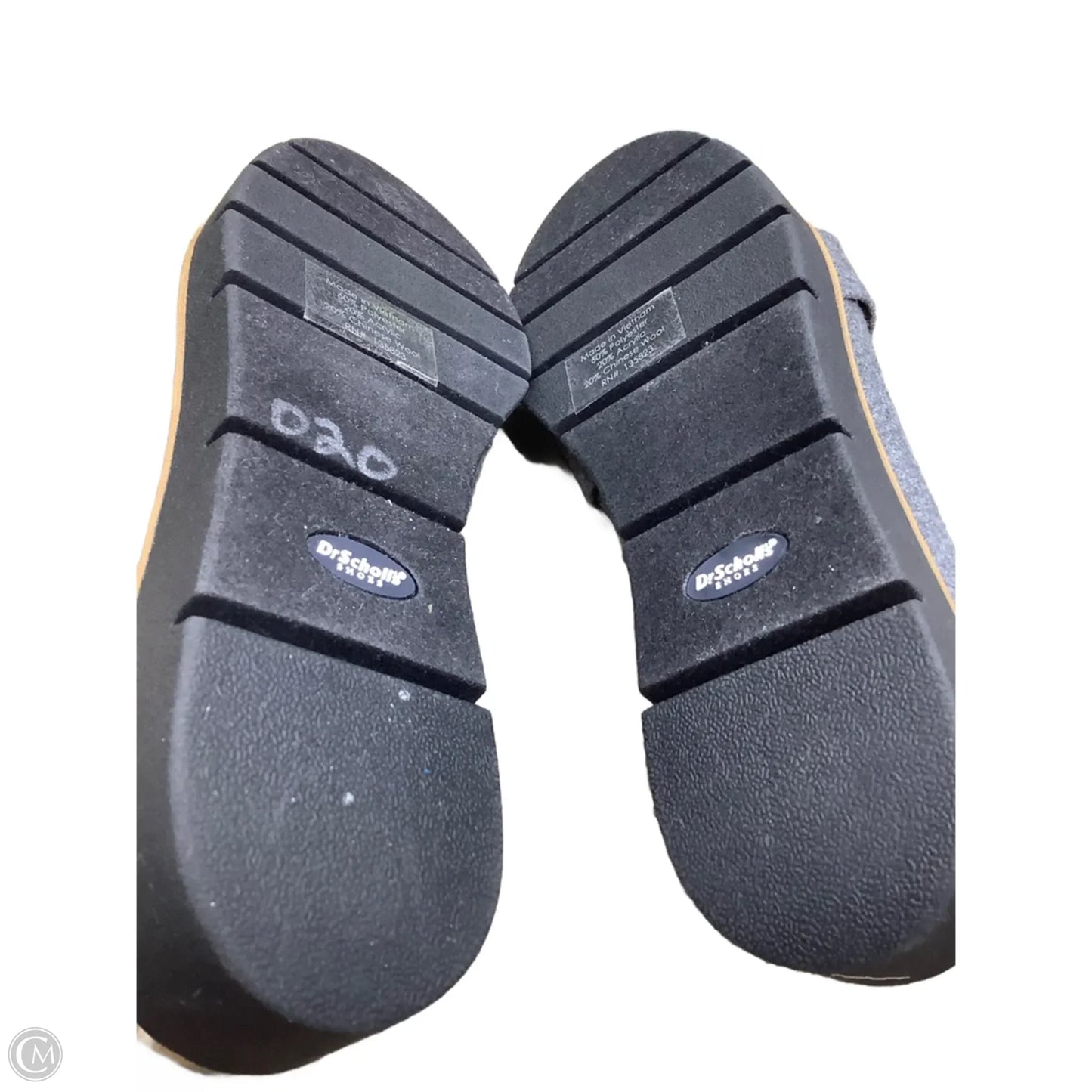 Shoes Flats By Dr Scholls In Black & Grey, Size: 7.5