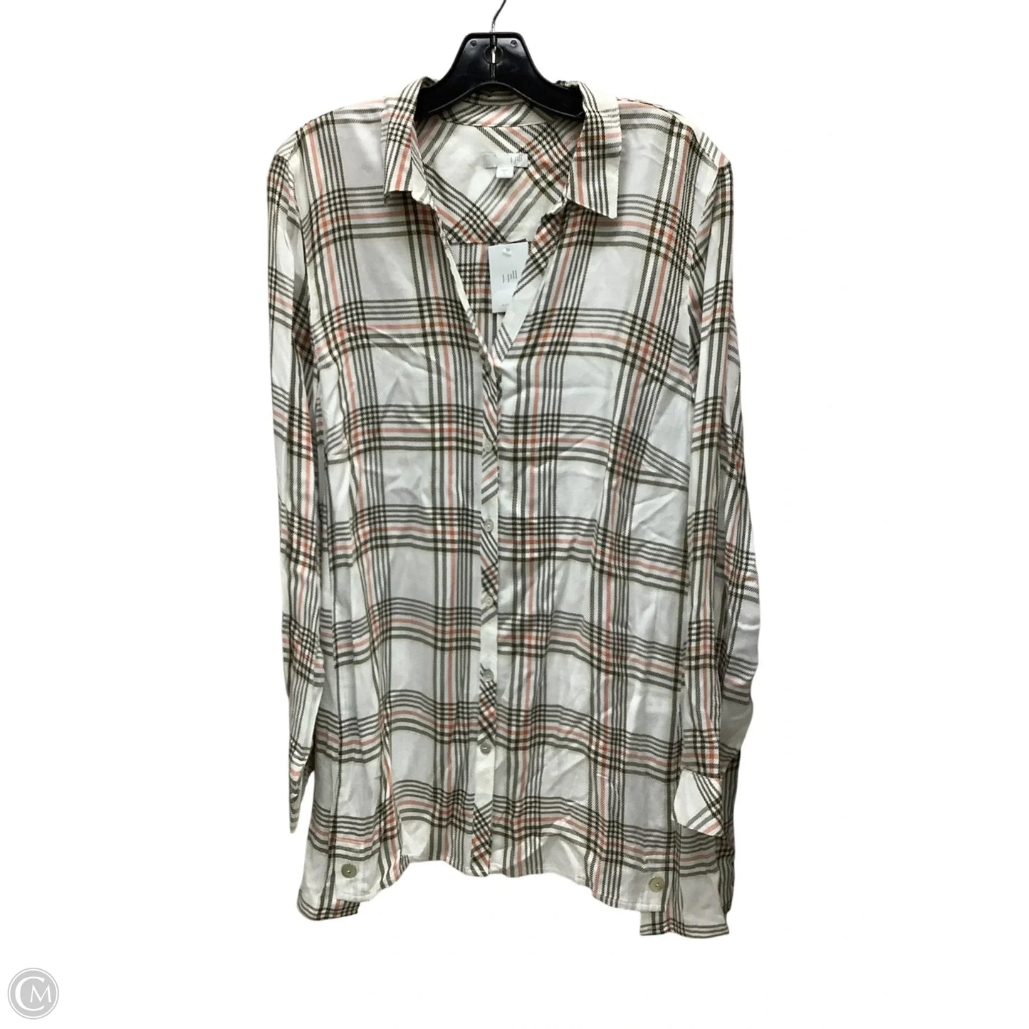 Top Long Sleeve By J. Jill In Striped Pattern, Size: L