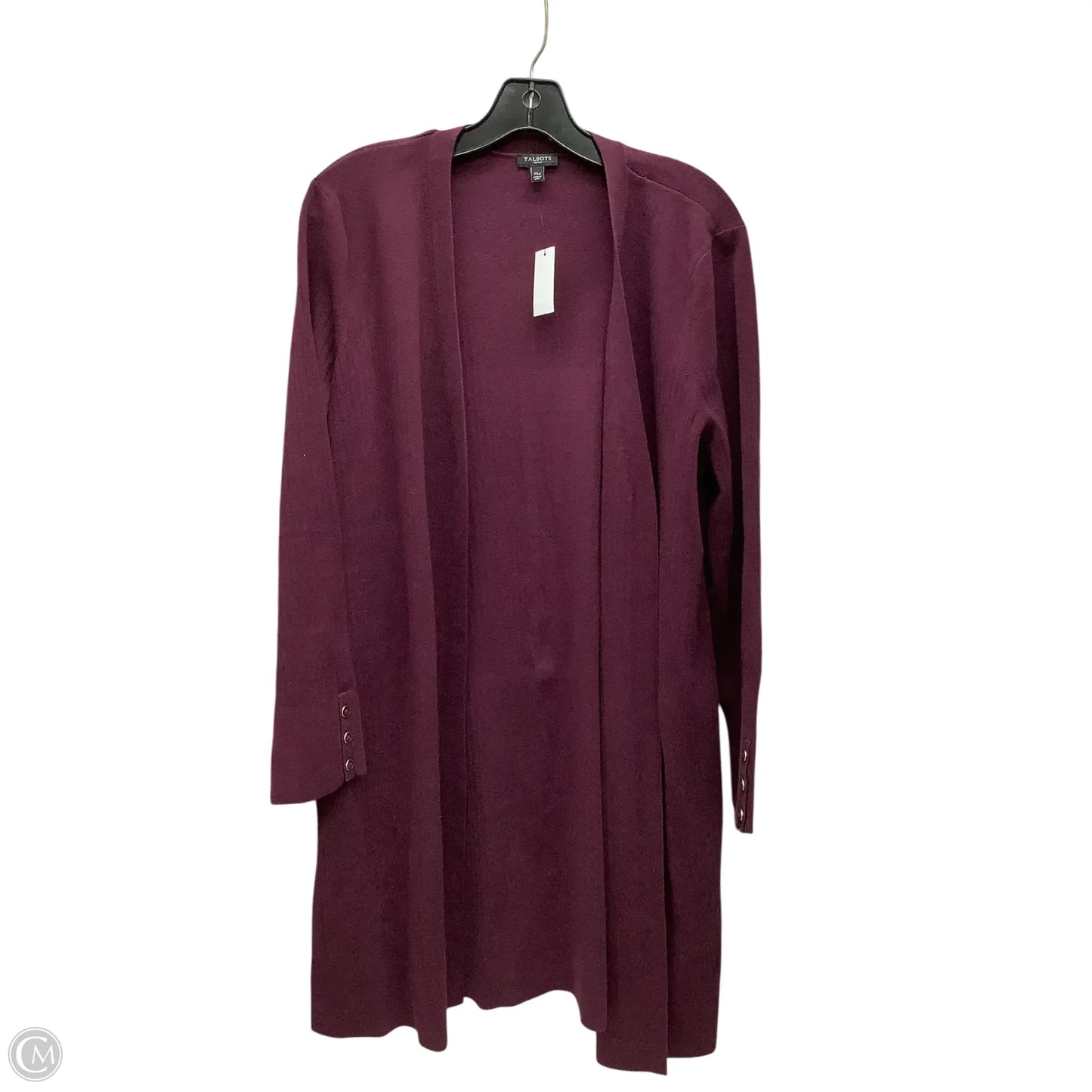 Cardigan By Talbots In Purple, Size: Xl