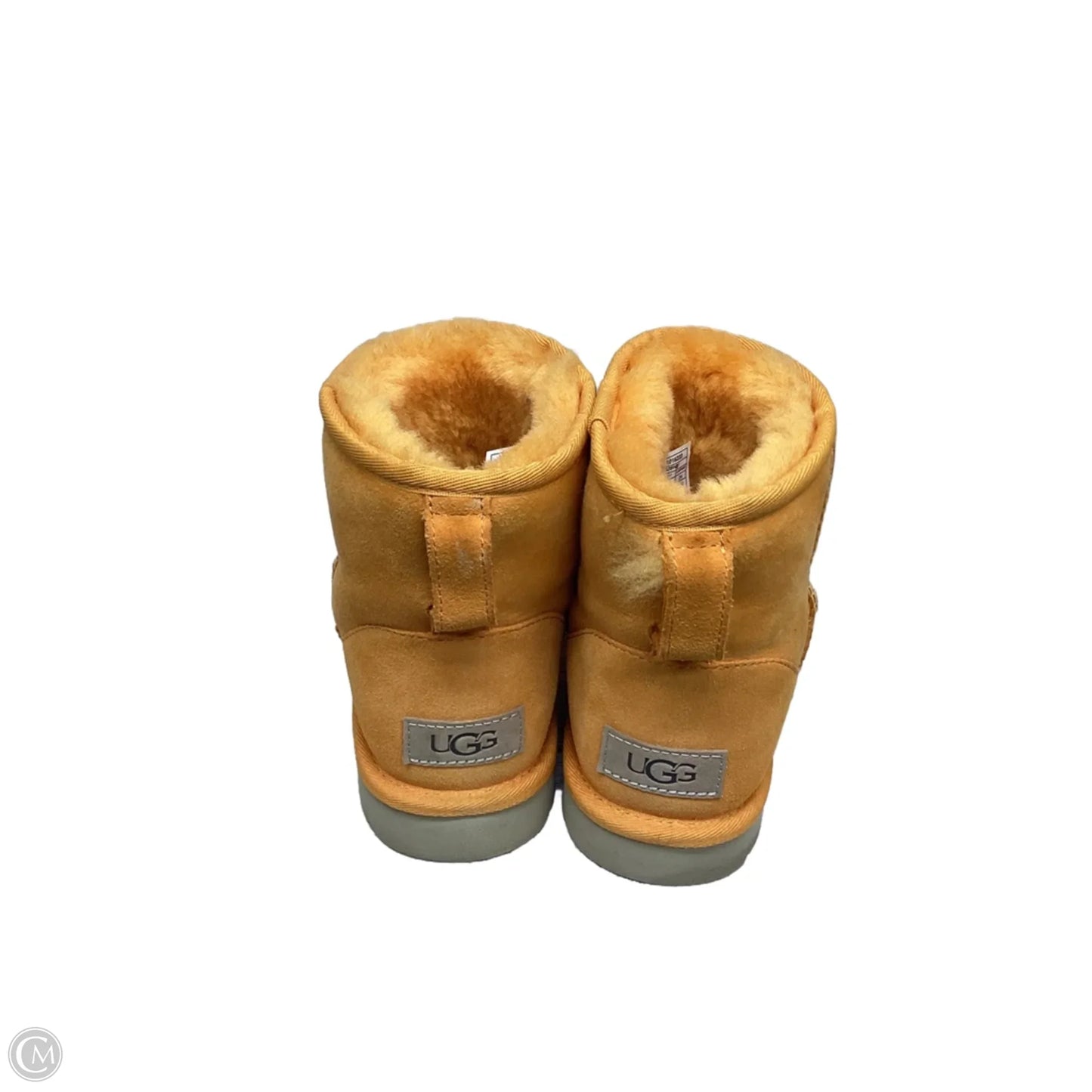 Boots Designer By Ugg In Orange, Size: 7