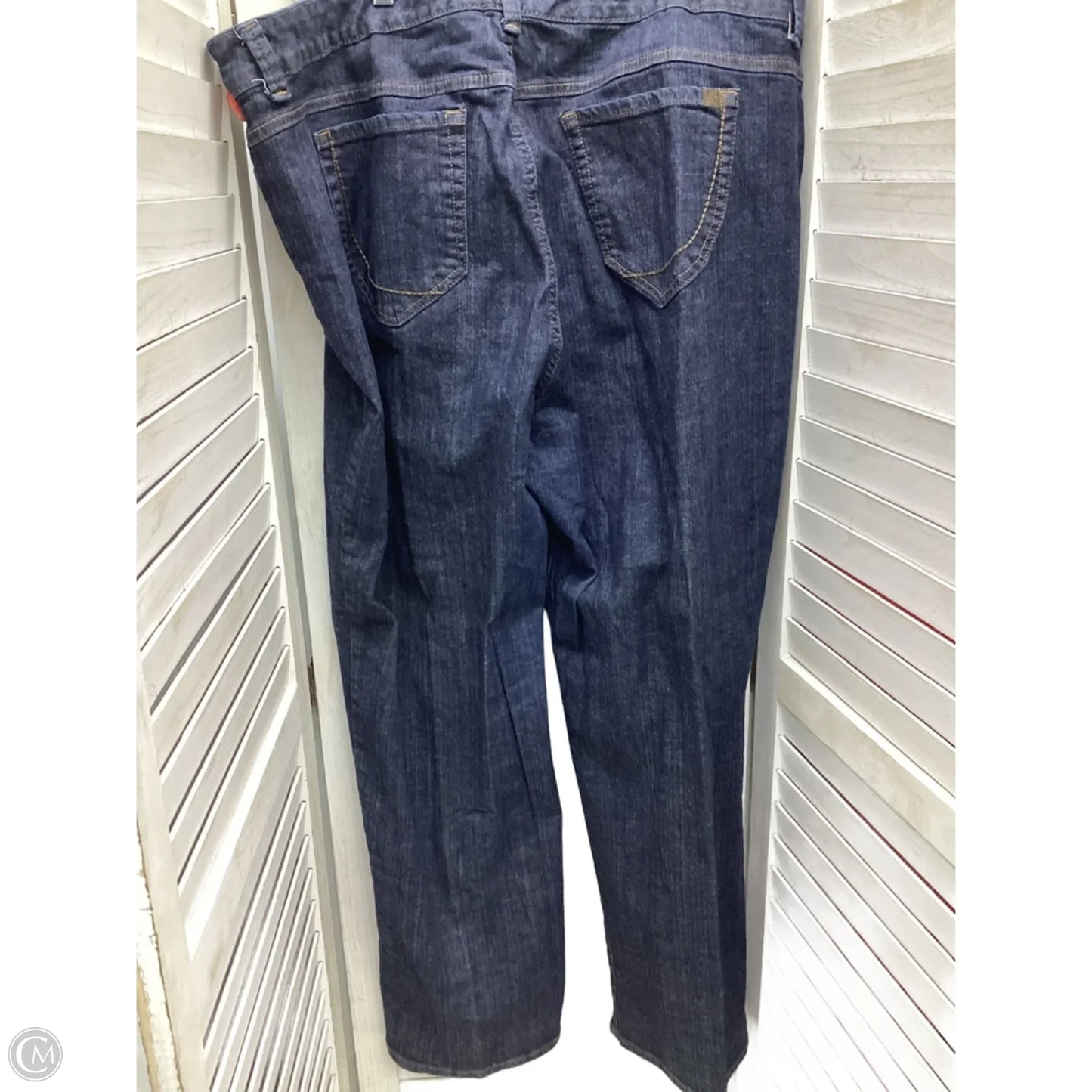 Jeans Straight By Nine West In Blue Denim, Size: 24