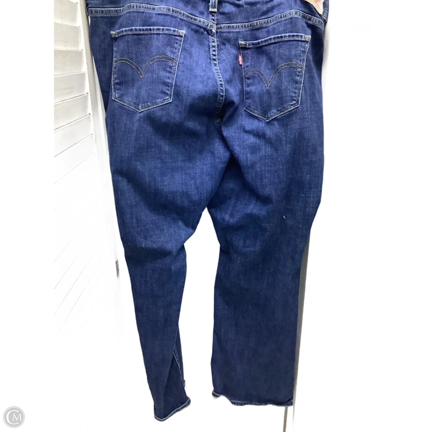 Jeans Boot Cut By Levis In Blue Denim, Size: 22