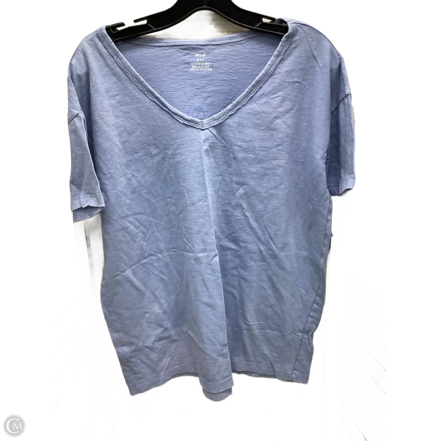 Top Short Sleeve By Aerie In Blue, Size: S