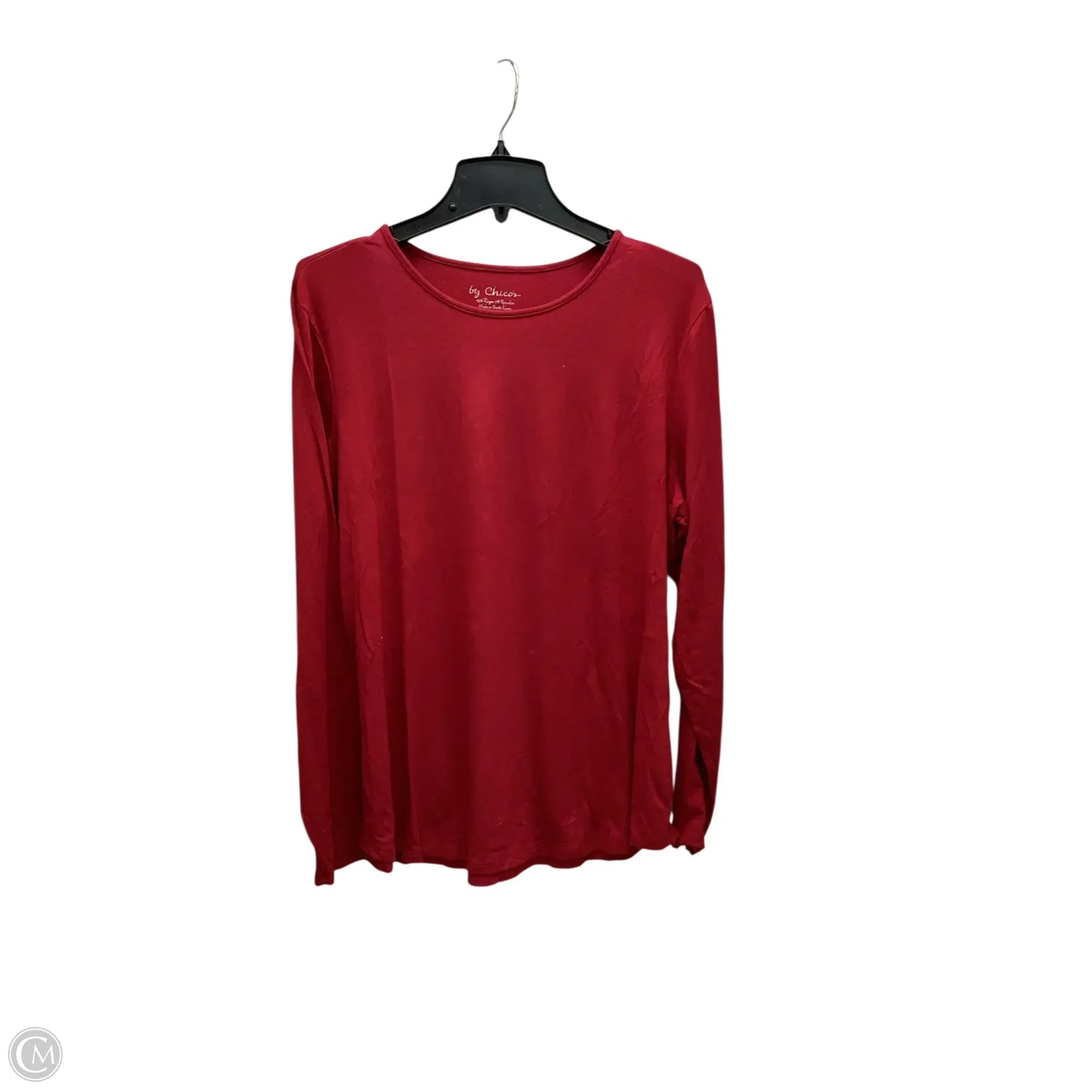 Top Long Sleeve By Chicos In Red, Size: Xl