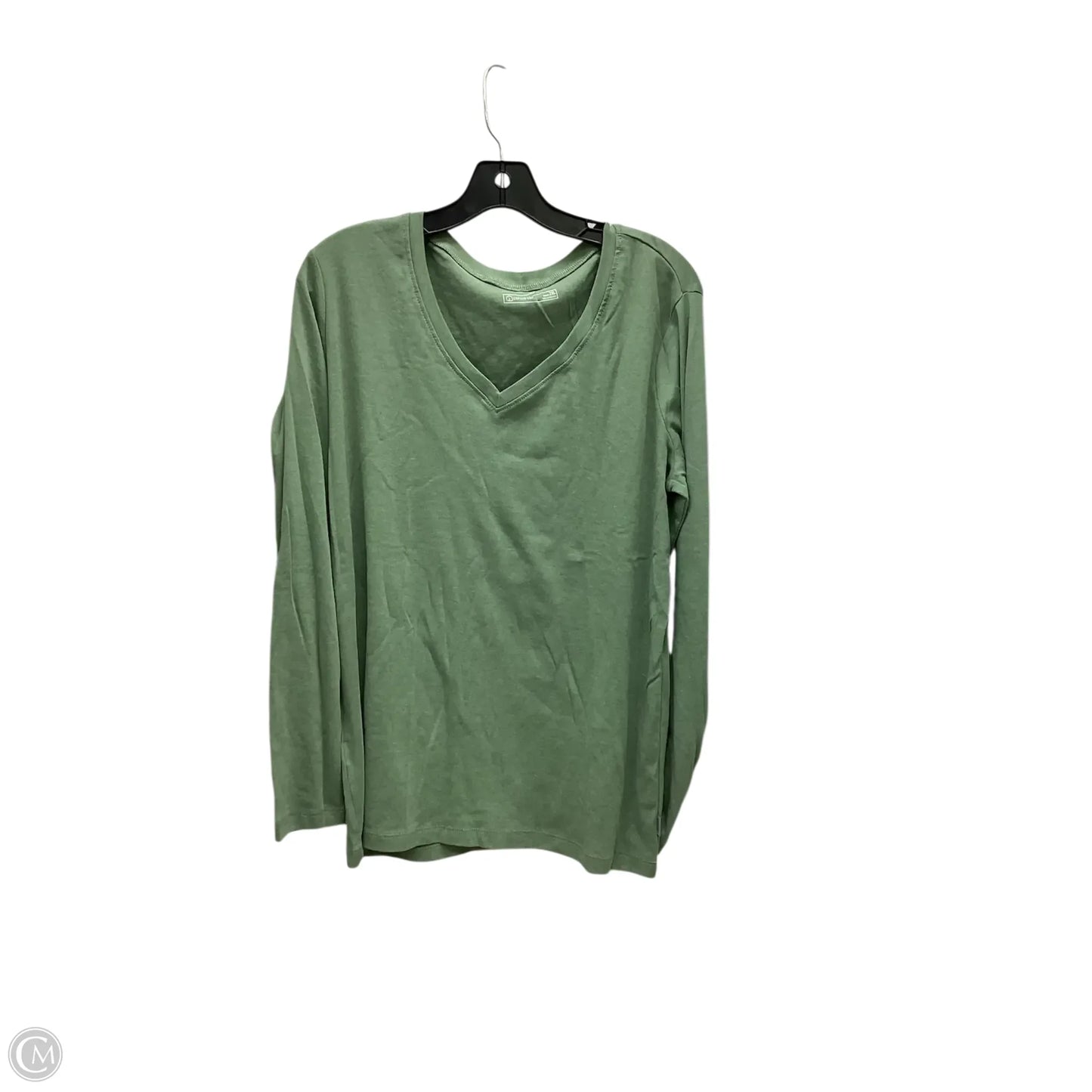 Top Long Sleeve By Eddie Bauer In Green, Size: 2x