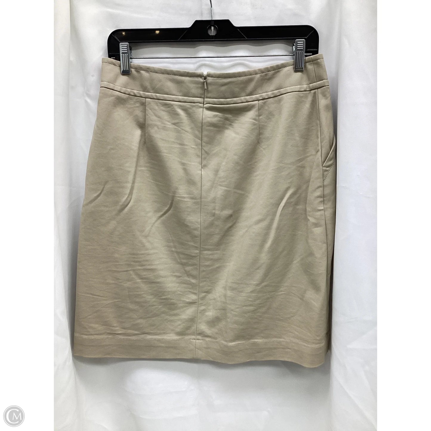 Skirt Midi By Banana Republic In Tan, Size: 6