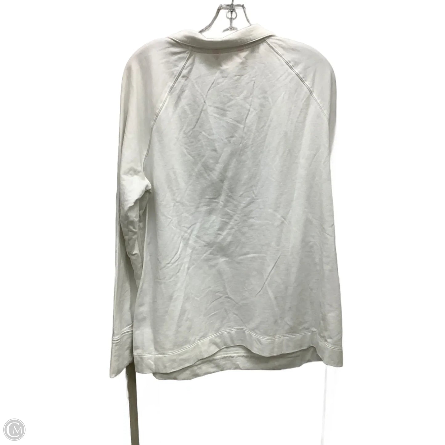 Top Long Sleeve Designer By Lilly Pulitzer In White, Size: Xxl