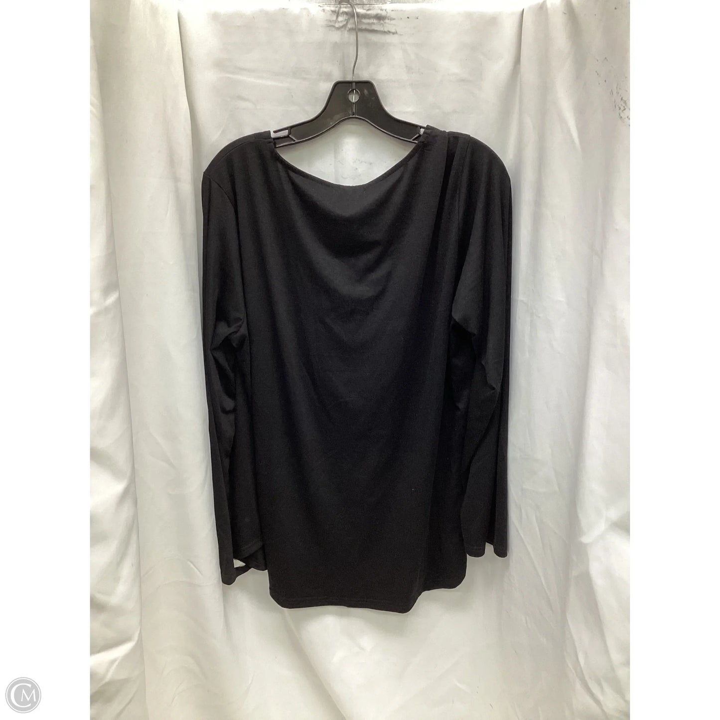 Top Long Sleeve By Clothes Mentor In Black, Size: 2x