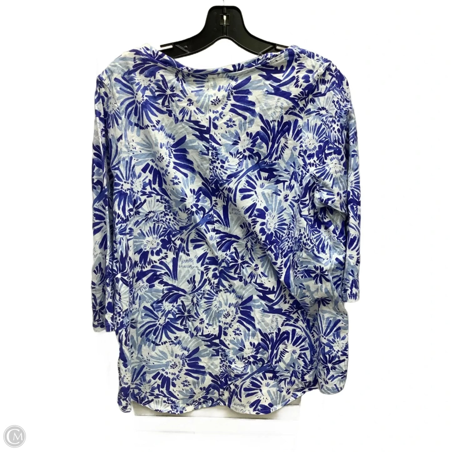 Top 3/4 Sleeve By Joie In Black & White, Size: 1x