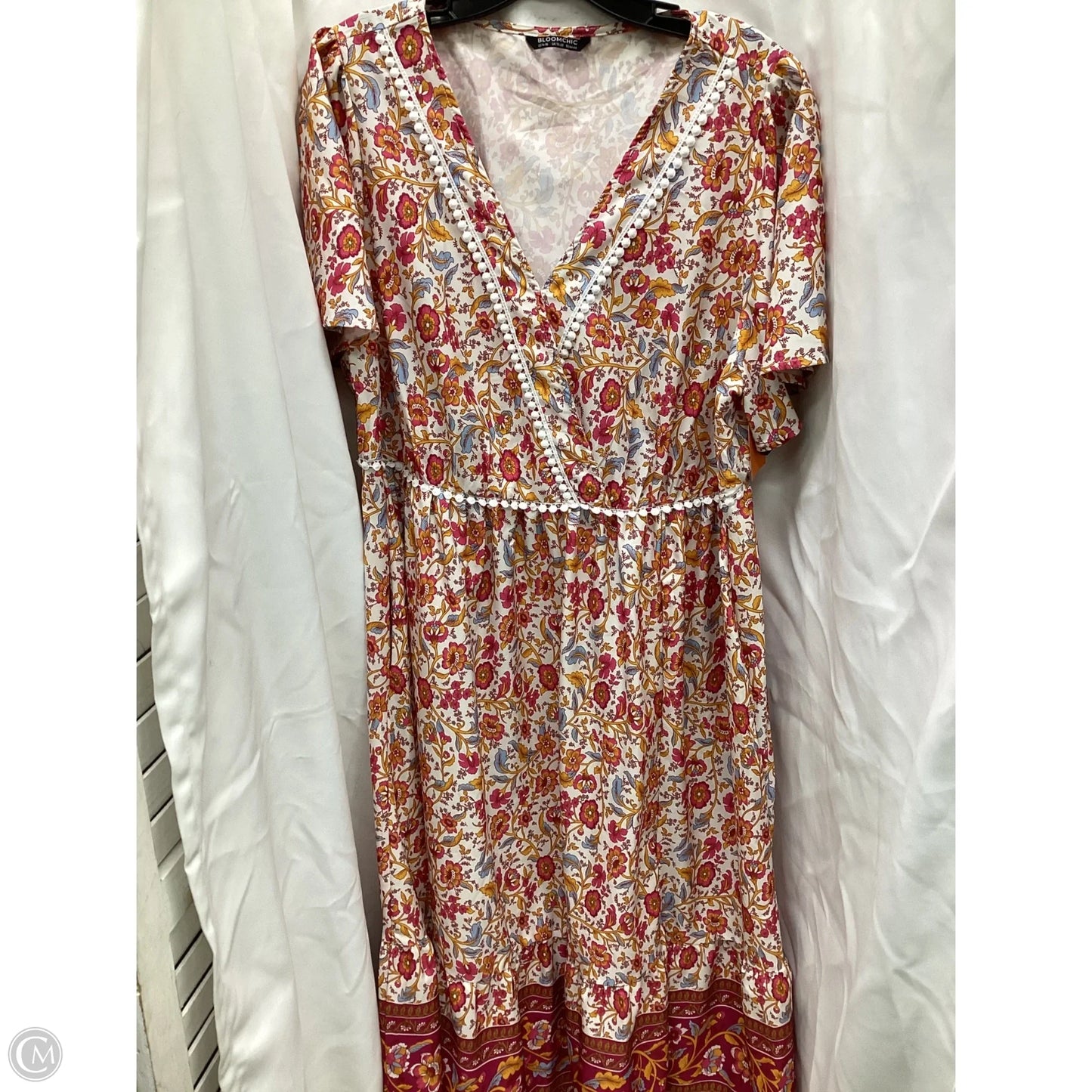 Dress Casual Midi By Bloomchic In Floral Print, Size: 14
