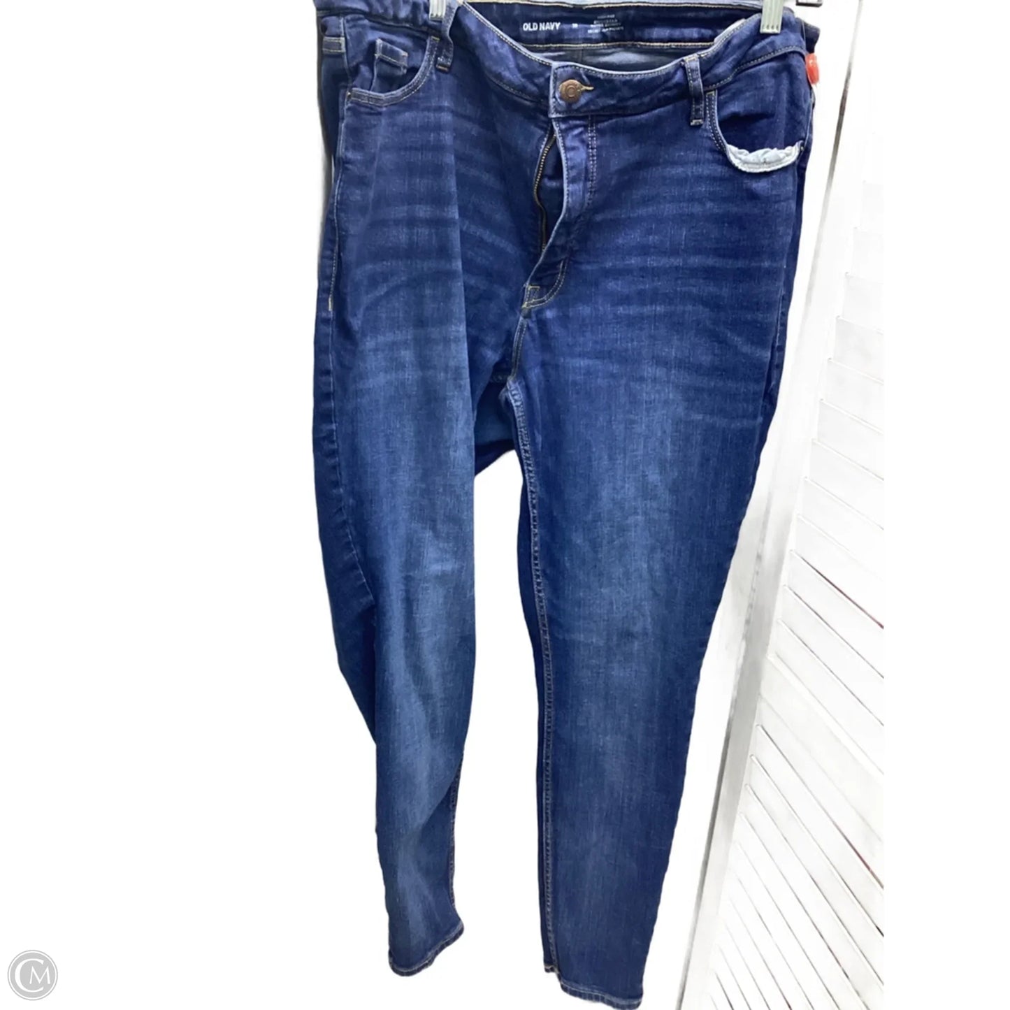 Jeans Skinny By Old Navy In Blue Denim, Size: 18