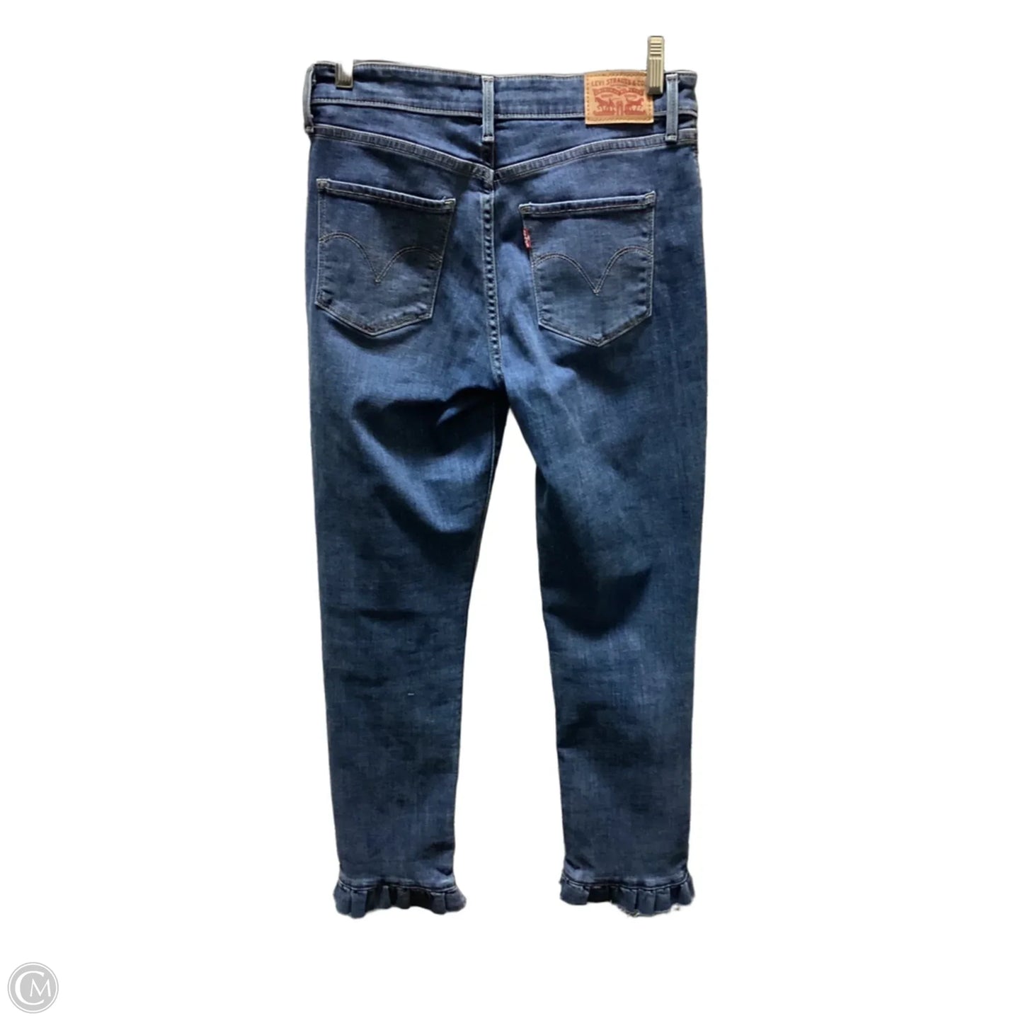 Jeans Straight By Levis In Blue Denim, Size: 6