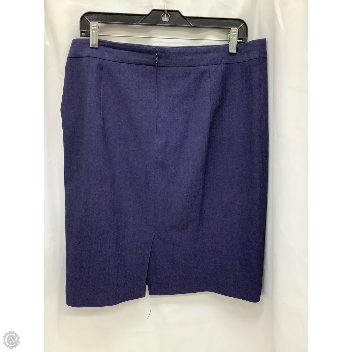 Skirt Midi By Banana Republic In Blue, Size: 14
