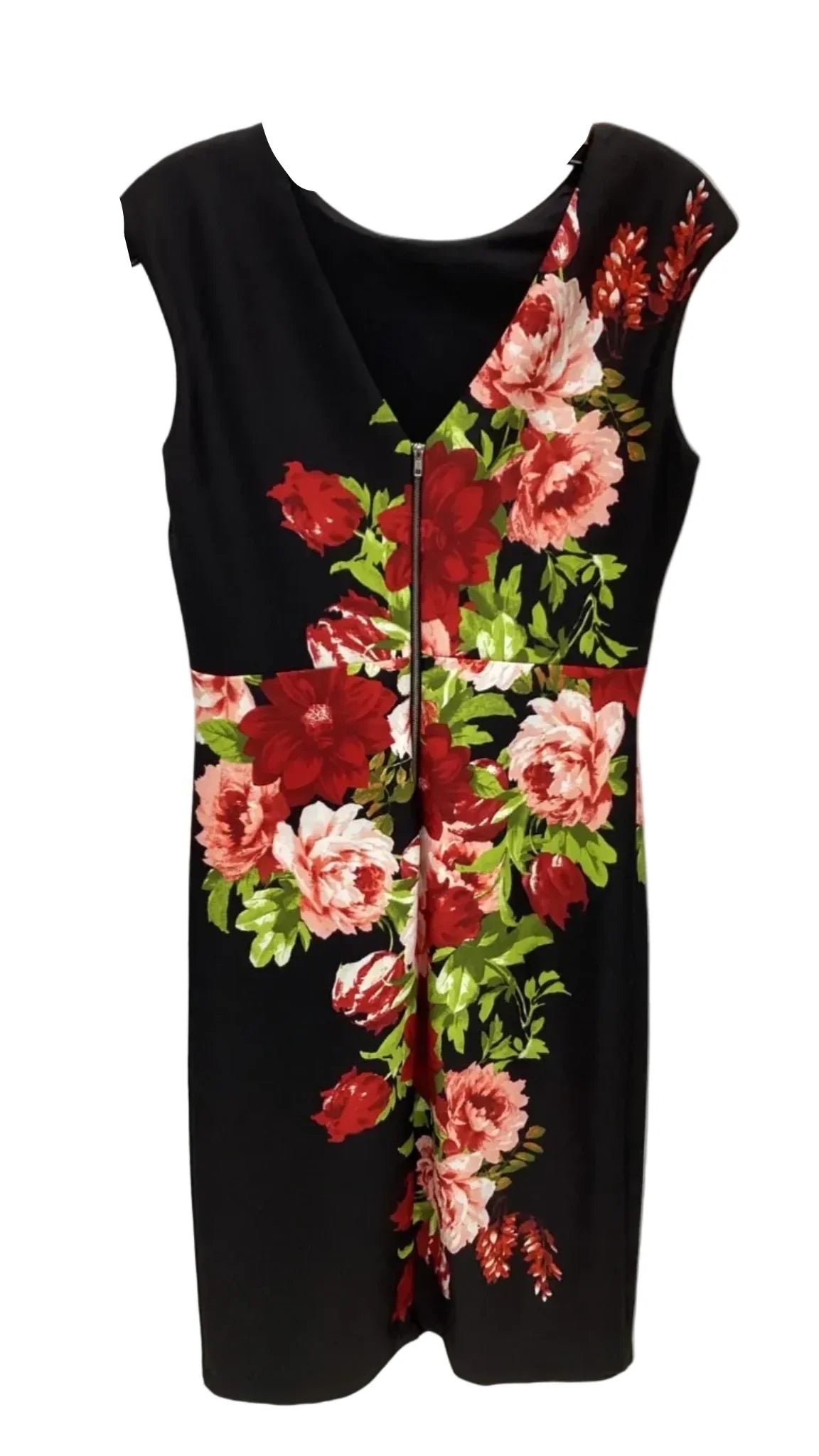 Dress Casual Midi By Enfocus In Floral Print, Size: 8