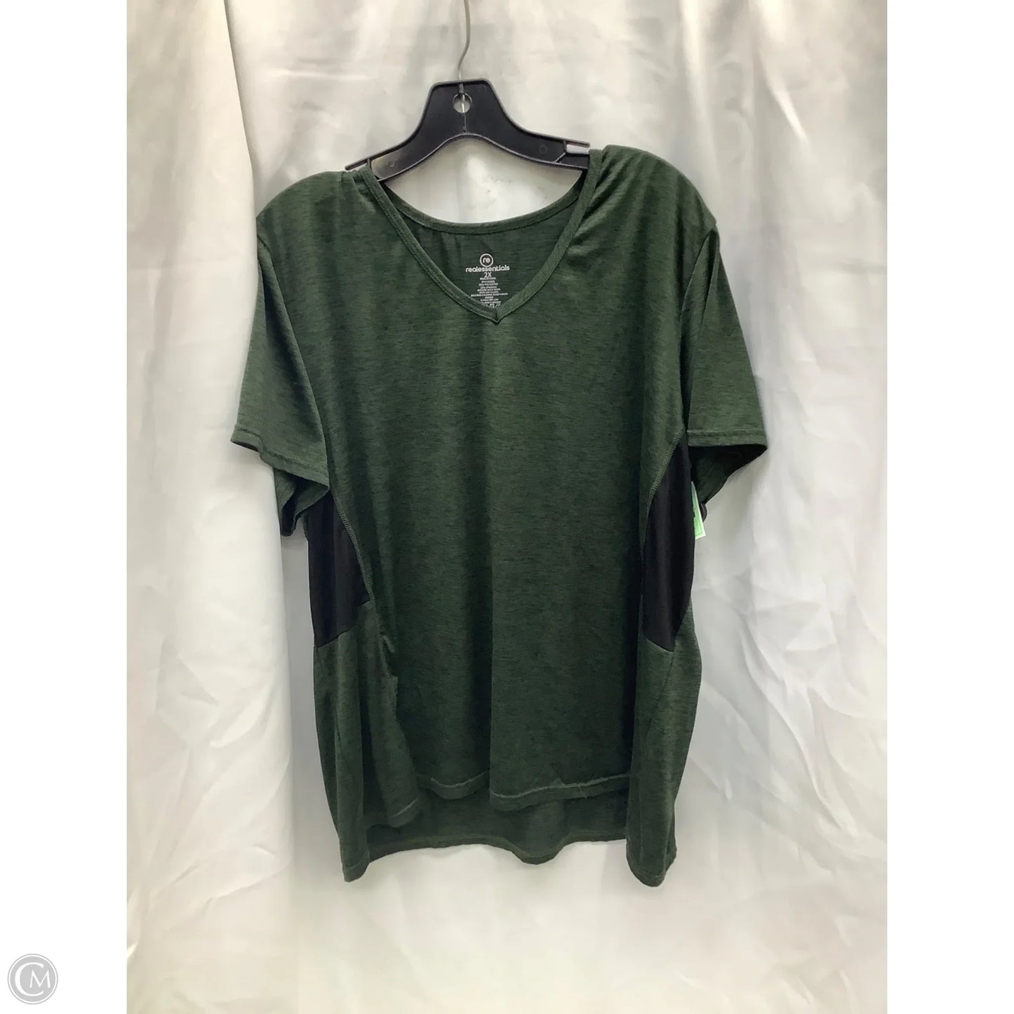 Top Short Sleeve By Clothes Mentor In Green, Size: 2x