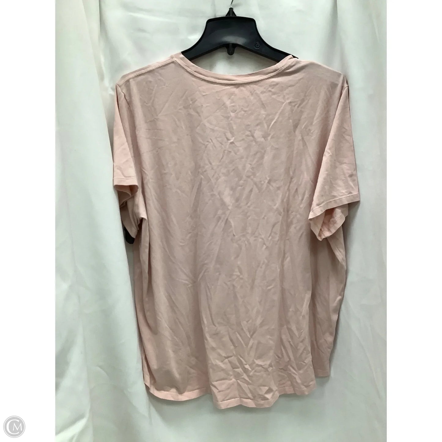 Top Short Sleeve By Lululemon In Pink, Size: 2x