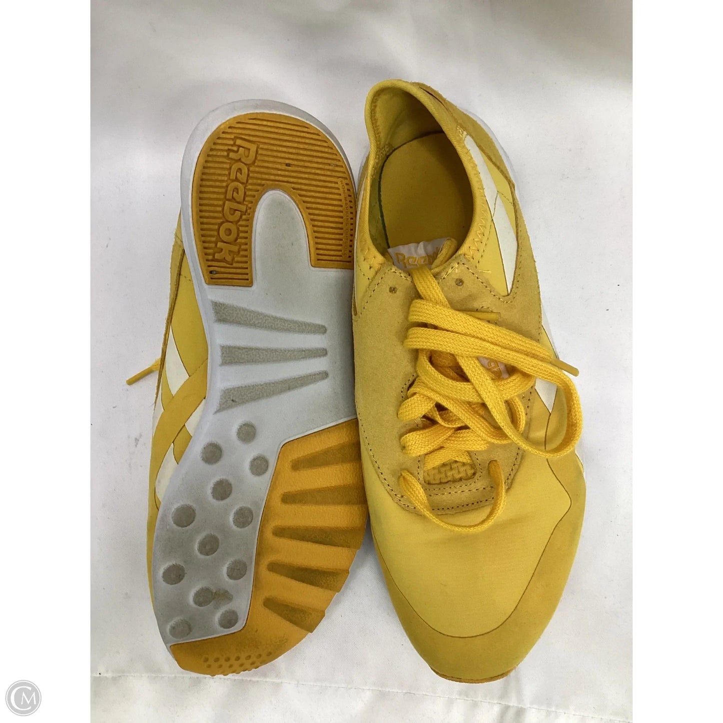 Shoes Athletic By Reebok In Yellow, Size: 8