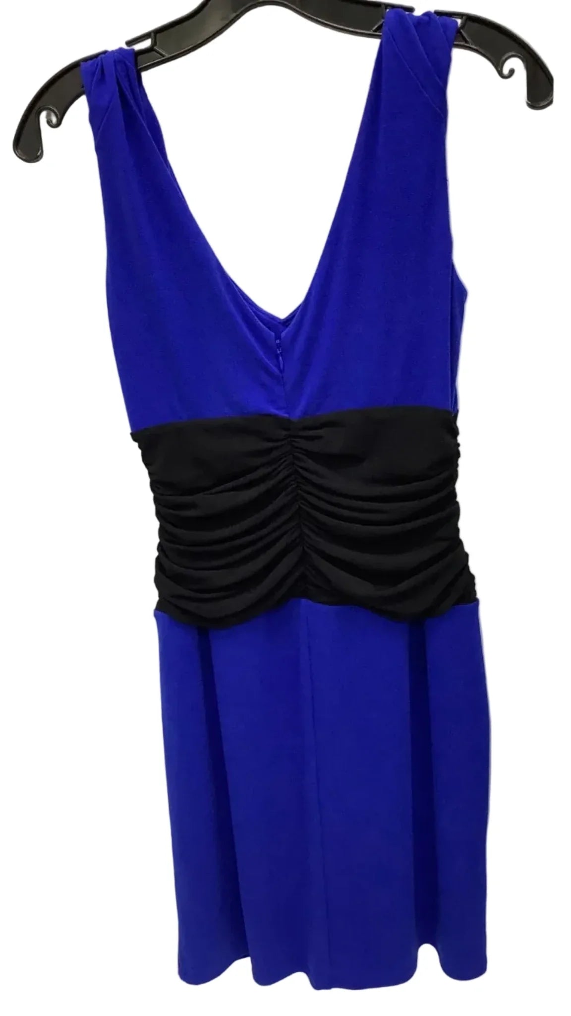 Dress Casual Midi By Ann Taylor In Black & Blue, Size: 4