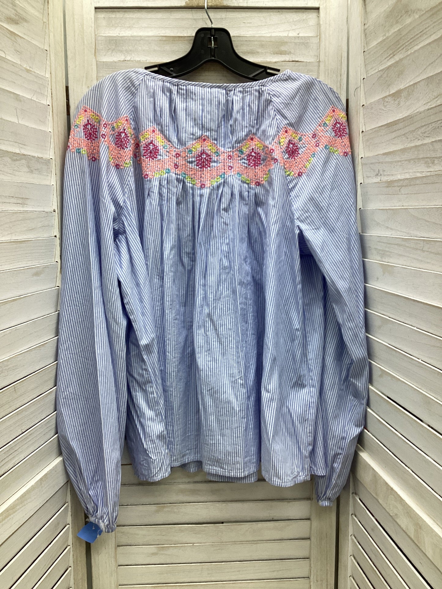 Top Long Sleeve By Crown And Ivy In Multi-colored, Size: Xl