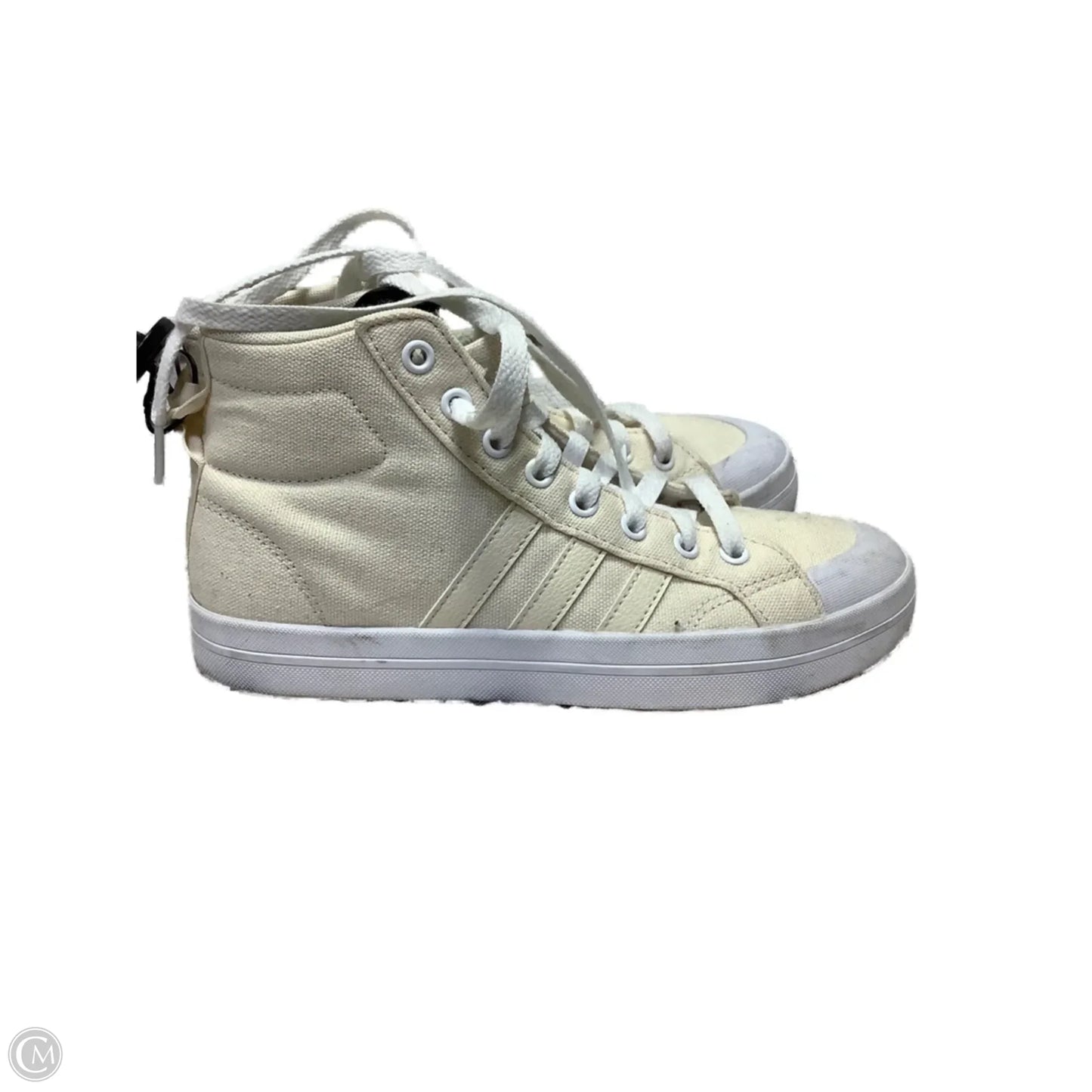 Shoes Flats By Adidas In Ivory, Size: 6.5