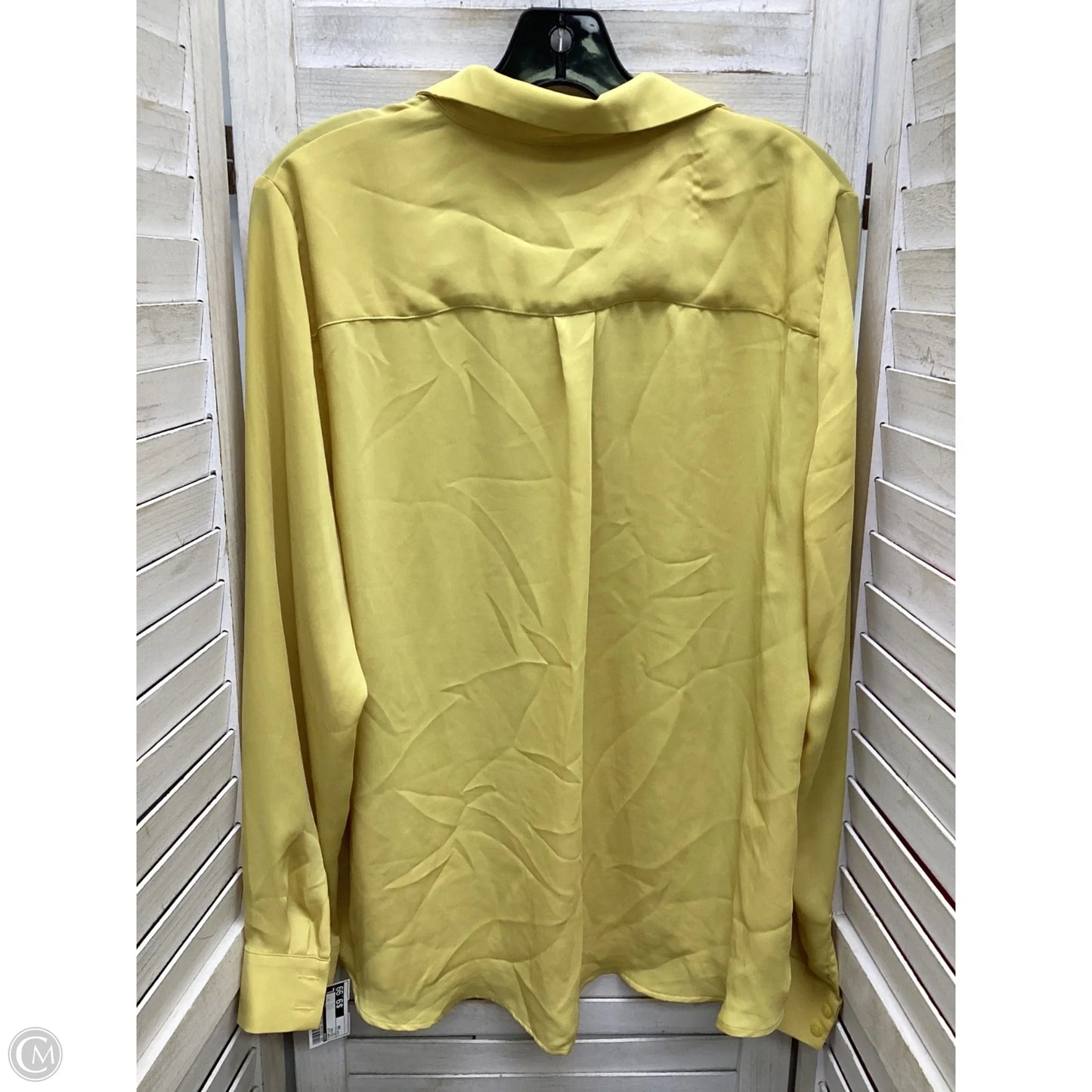 Top Long Sleeve By H&m In Yellow, Size: 10