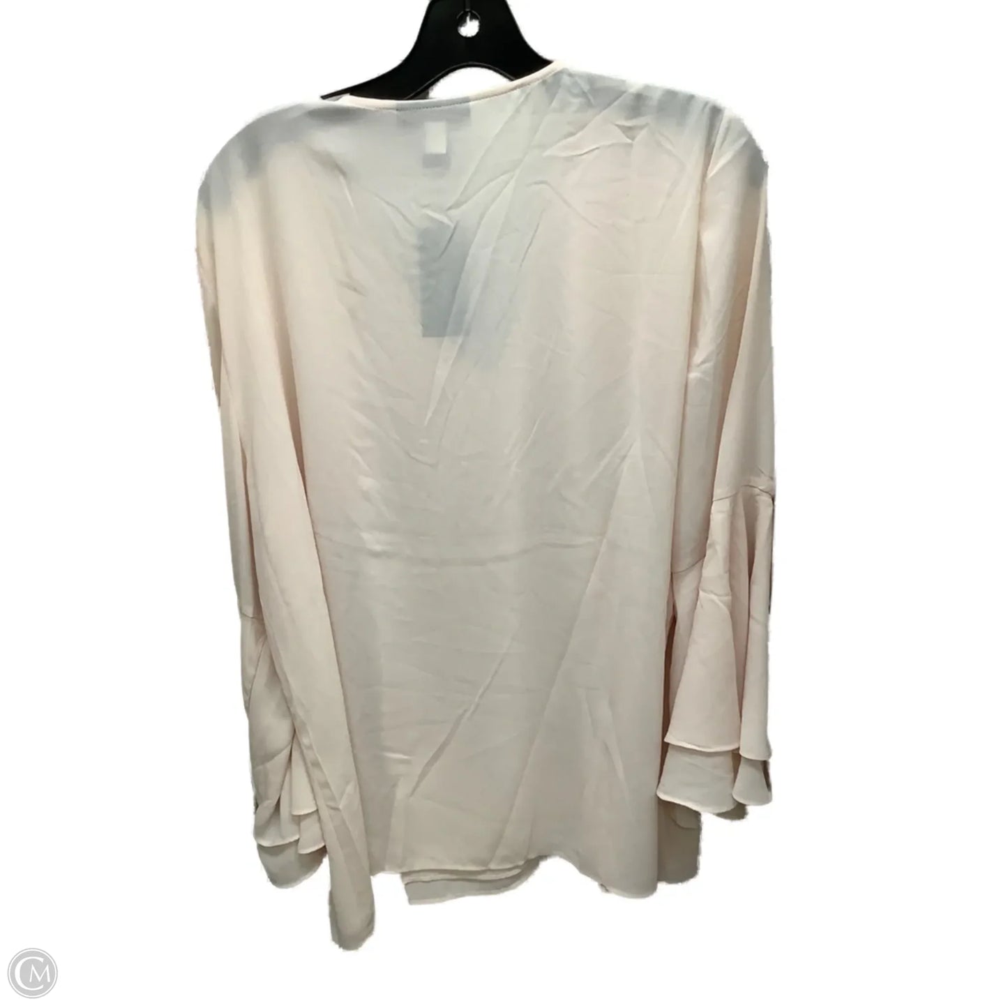 Top Long Sleeve By Alfani In Peach, Size: 18