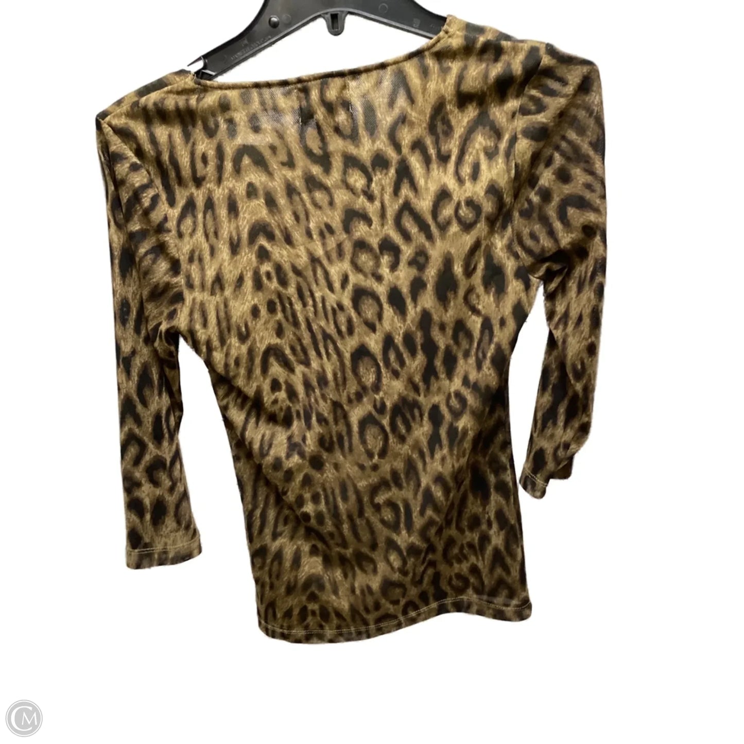 Top Long Sleeve By Chaps In Animal Print, Size: M