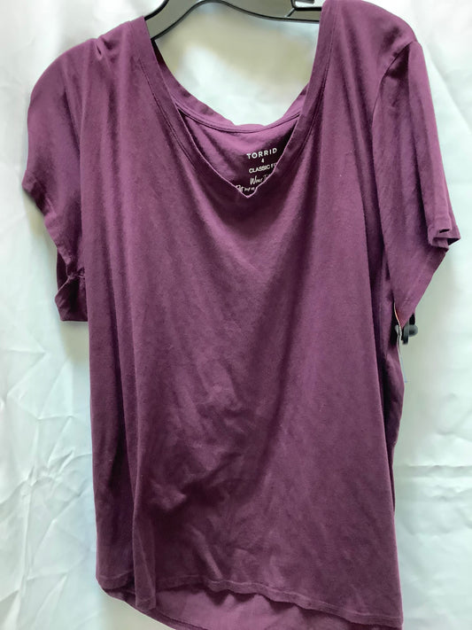 Top Short Sleeve Basic By Torrid  Size: 4x