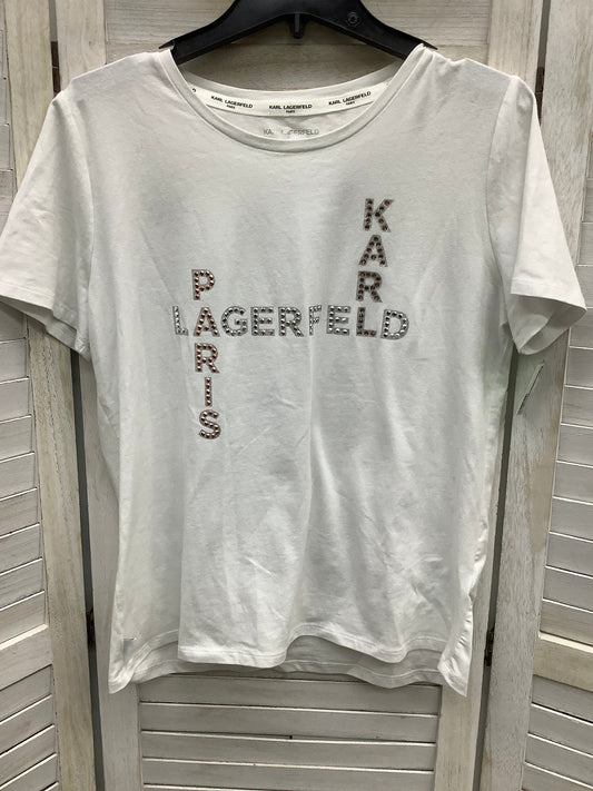 Top Short Sleeve Basic By Karl Lagerfeld  Size: M