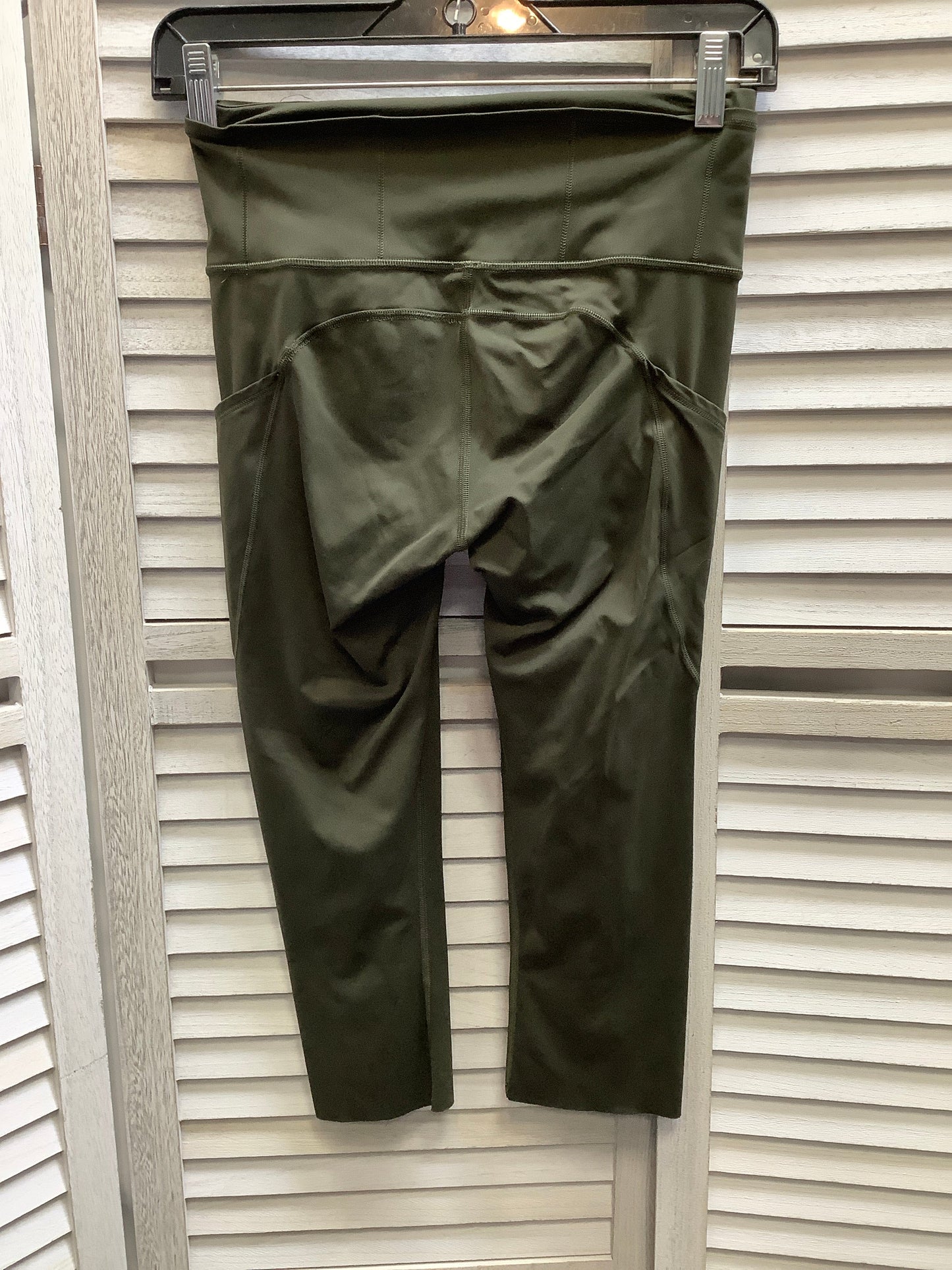 Green Athletic Leggings Capris Lululemon, Size 4