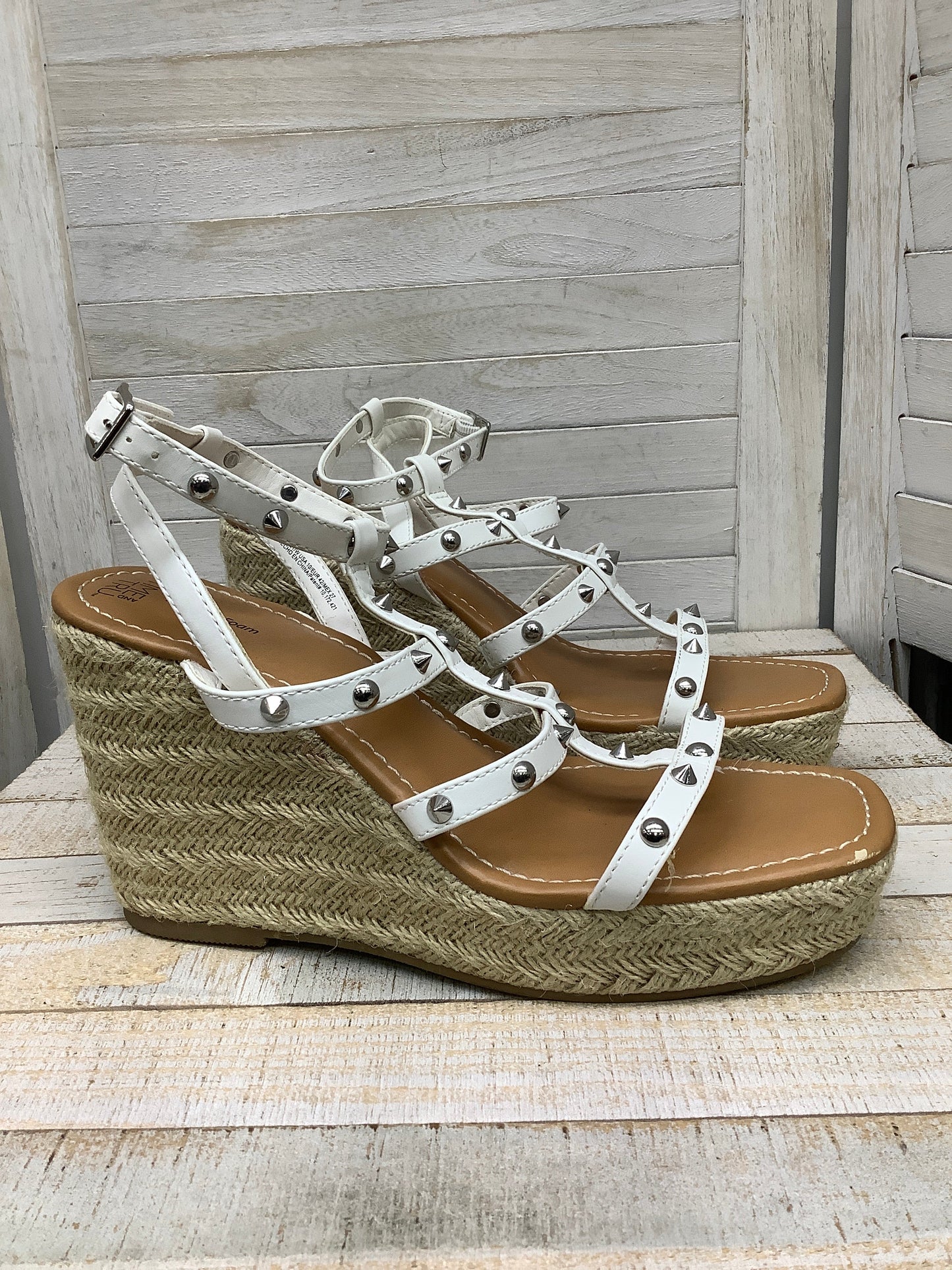 Sandals Heels Wedge By Time And Tru  Size: 10