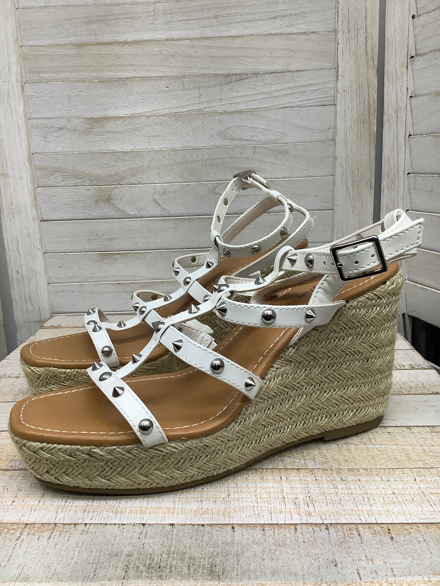 Sandals Heels Wedge By Time And Tru  Size: 10