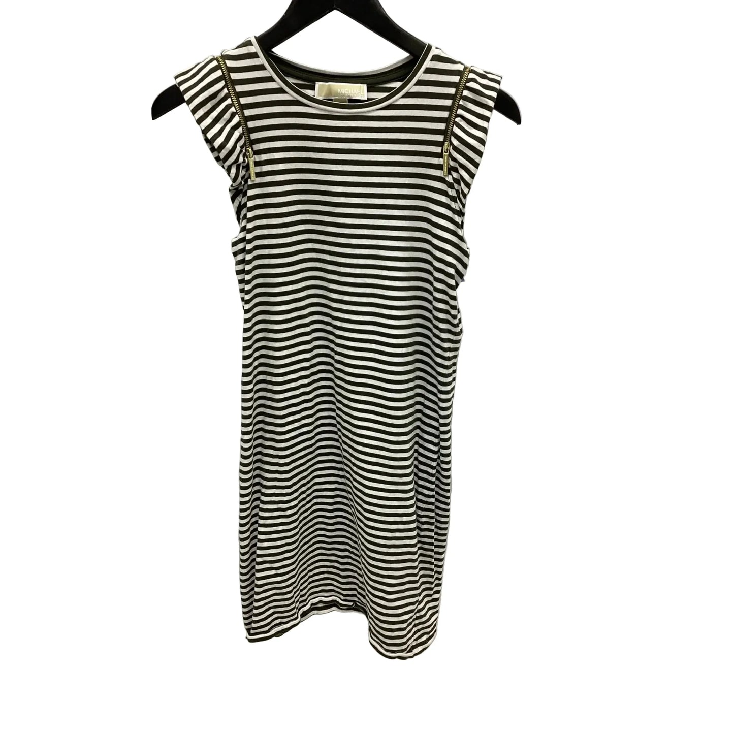 Dress Casual Midi By Michael By Michael Kors In Striped Pattern, Size: Xs