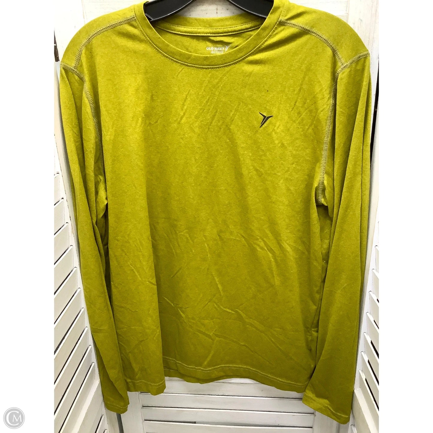 Athletic Top Long Sleeve Collar By Old Navy In Yellow, Size: M