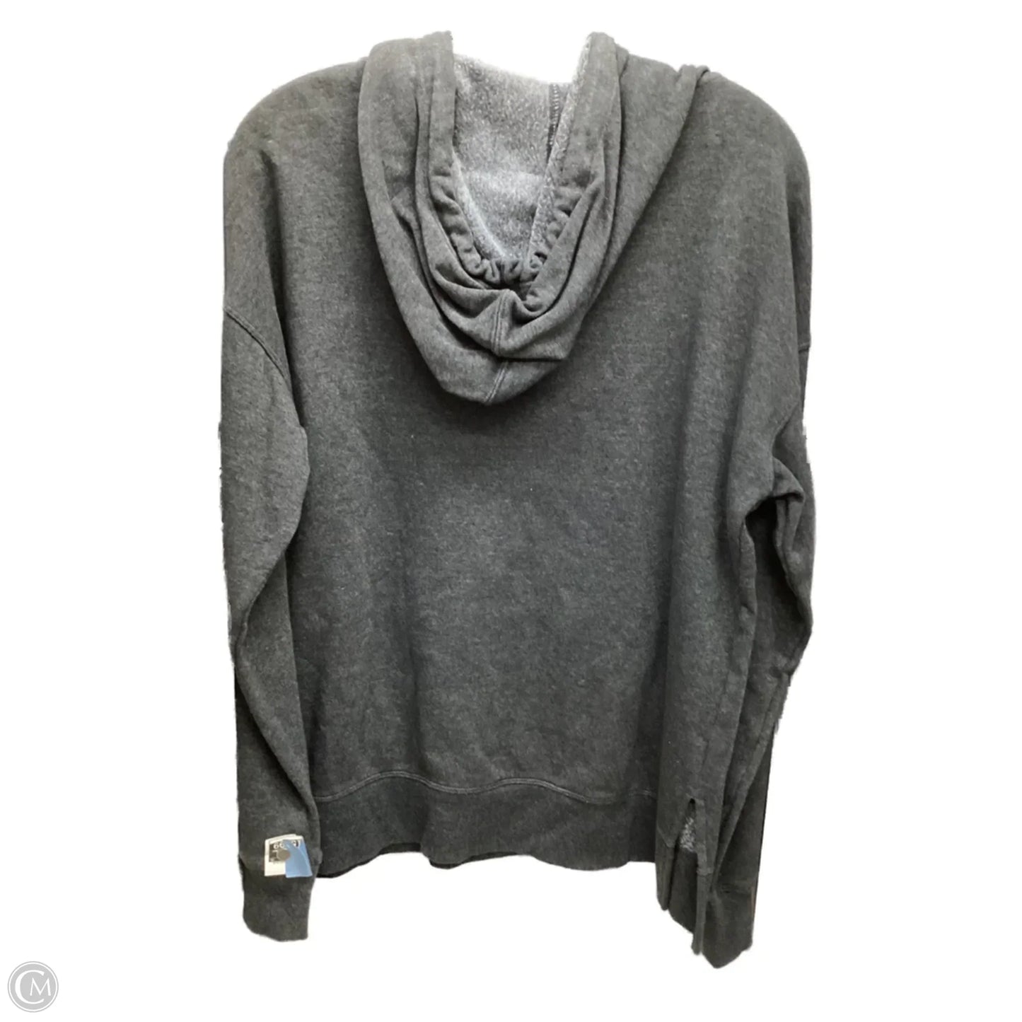 Sweatshirt Hoodie By Reebok In Grey, Size: M