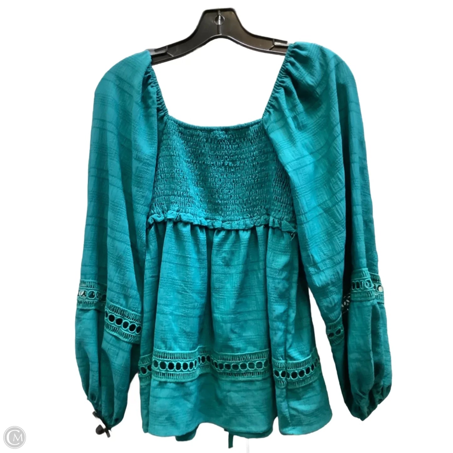 Top Long Sleeve By 143 Story In Teal, Size: S